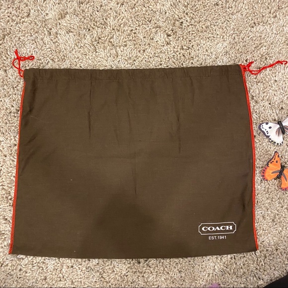 Authentic Coach Brown Stripe Tote Handbag - Picture 6 of 6